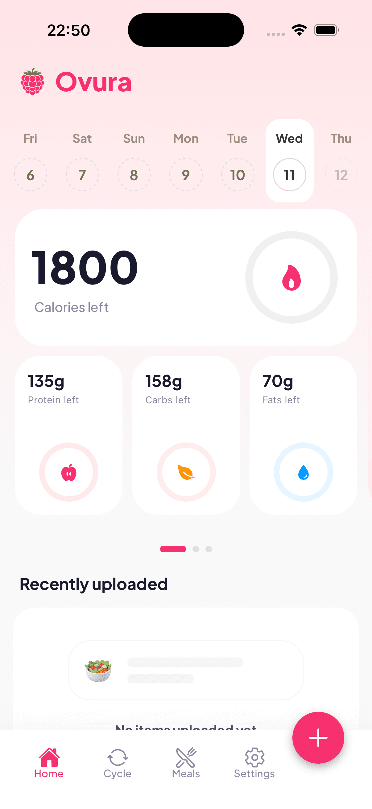 Ovura App Dashboard